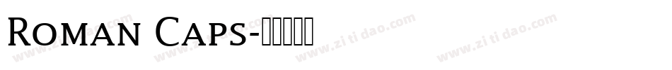Roman Caps字体转换